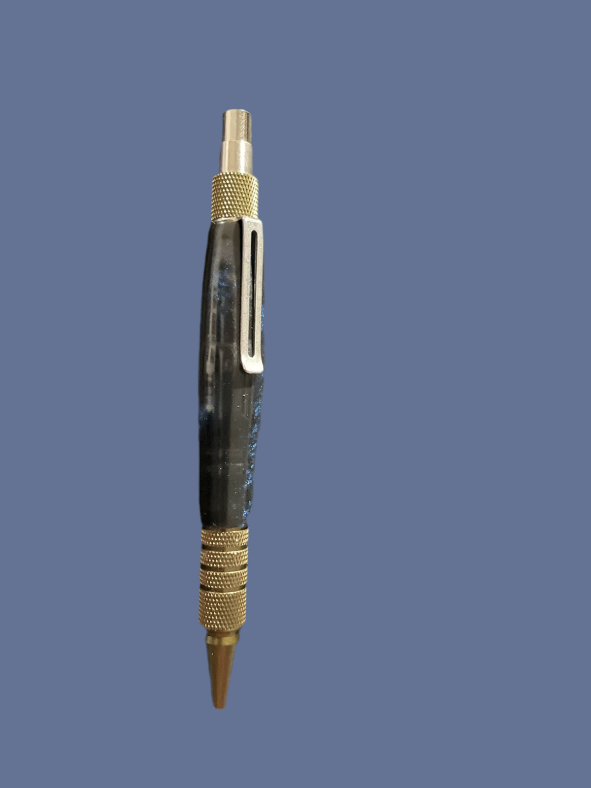 Dark Blue Sparkle Luxury Acrylic click pen