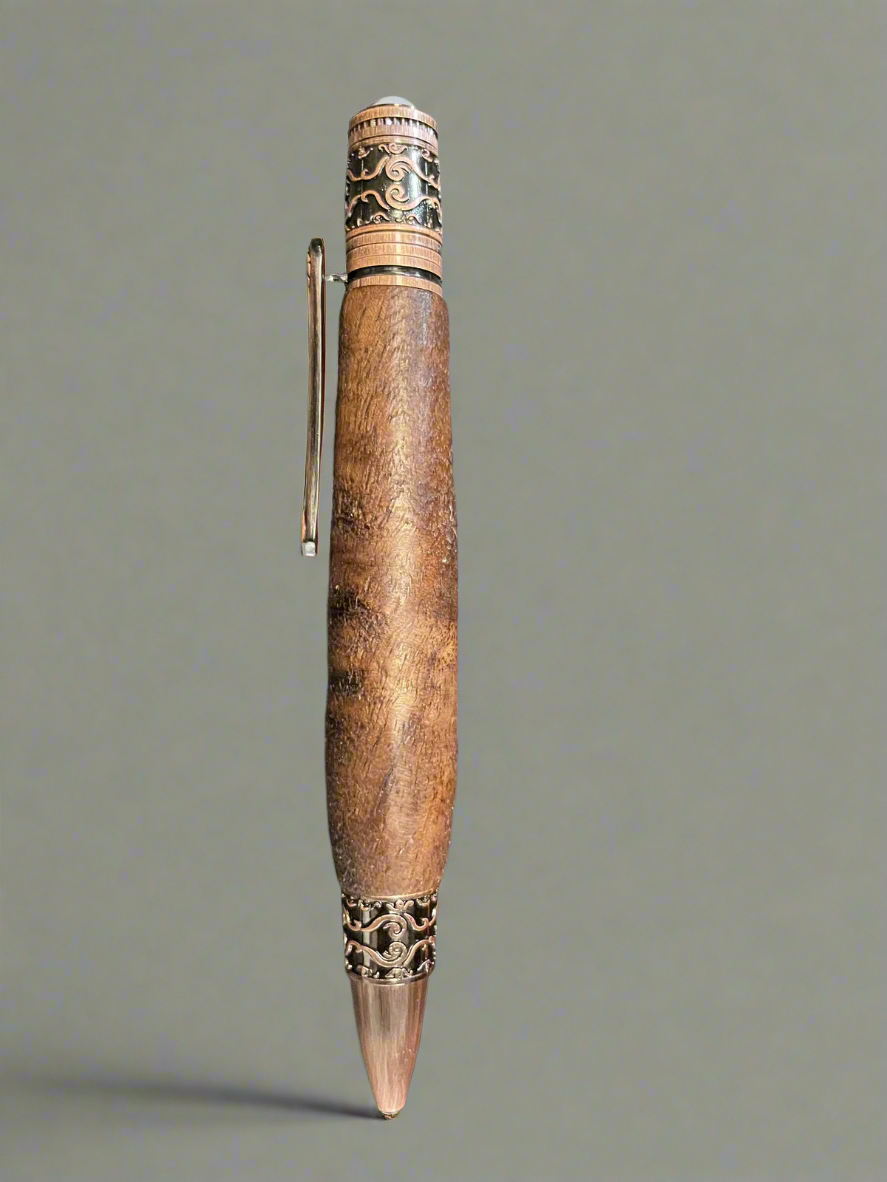 cocobolo wood ornate twist Pen