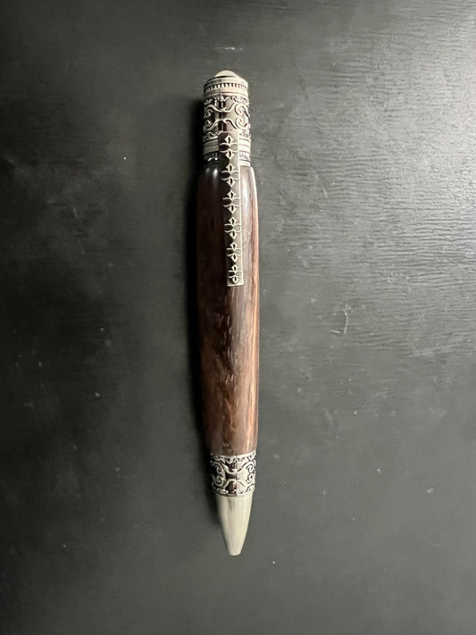Dark ornate Wooden Twist Pen