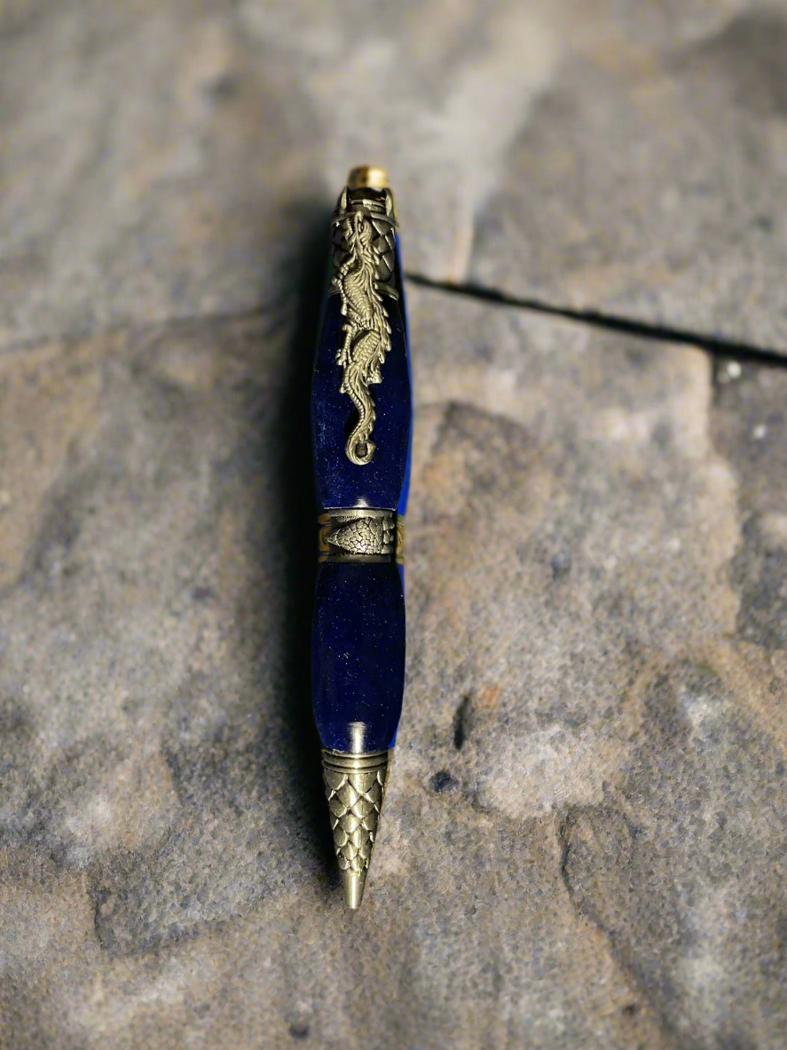 ebony wood dragon twist pen
