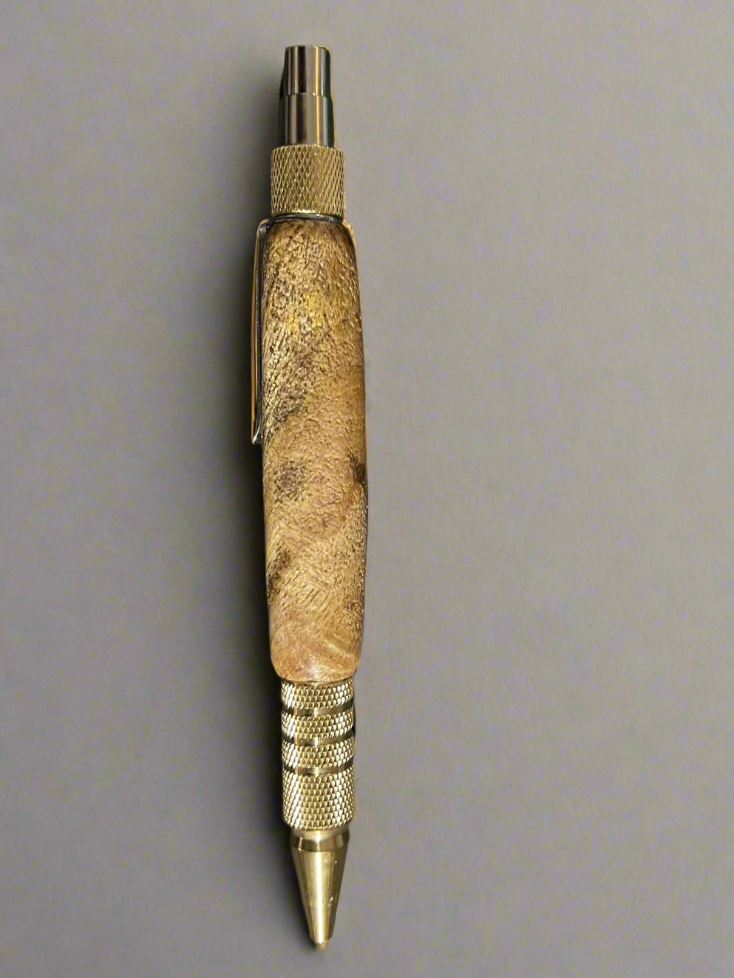 Unique handmade mango wood pen, click mechanism