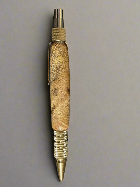 Unique handmade mango wood pen, click mechanism