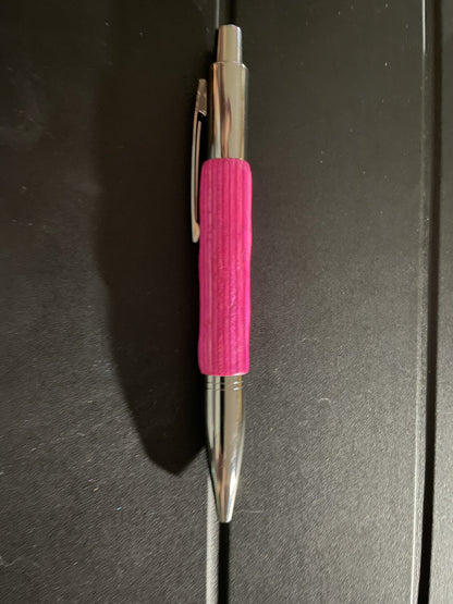 Unique luxury wooden pen in pink tones