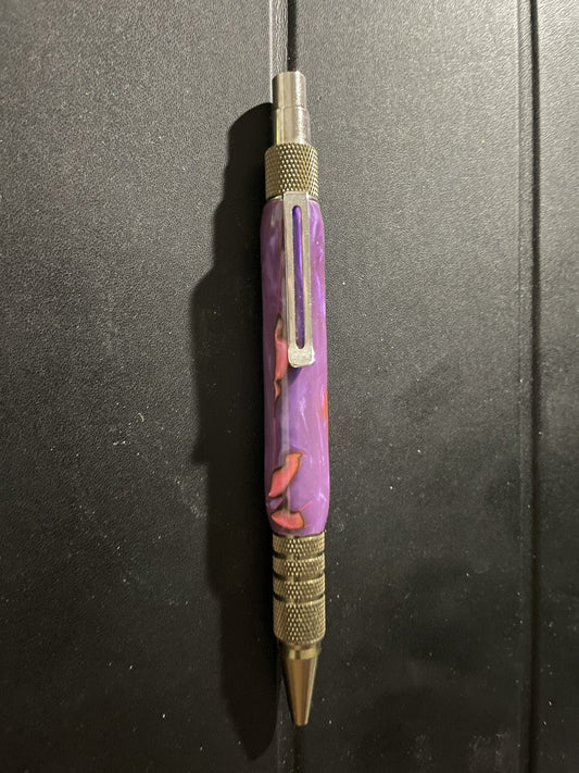 Purple and Pink Luxury Acrylic click pen