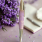 Lavender flowers on an desk