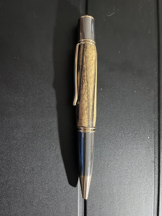 zebra wood twist pen