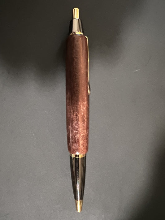 Long Wooden Click Pen